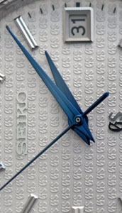juegos de manecillas de reloj de acero azul