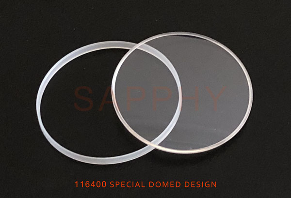 SAPPHY design Rolex 116400 special domed Saphir Kristall