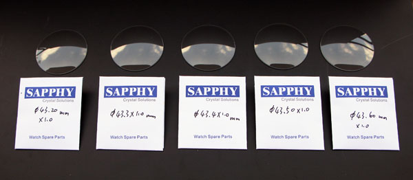 Cristalli per orologi da tasca 43,2 mm/ 43,3 mm/ 43,4 mm / 43,5 mm/ 43,6 mm Vetro minerale per orologi da tasca