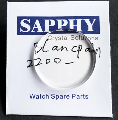 Blancpain Fathoms 2200-1130-71 réparer le cristal de saphir
