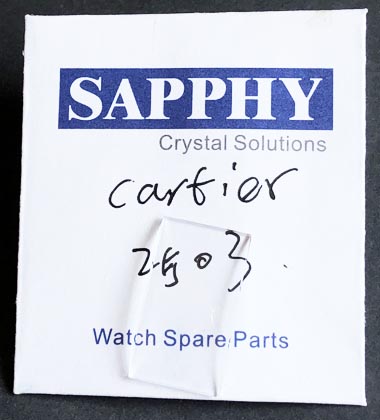 Cartier 2503 reparasjonskrystaller