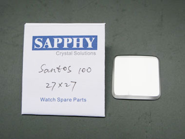 Cartier Santos 100 large sapphire crystal 27*27mm