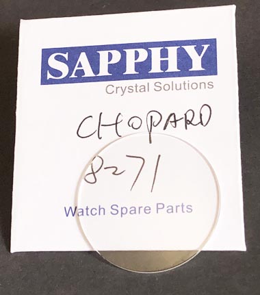 Chopard 8071 reparación de cristal