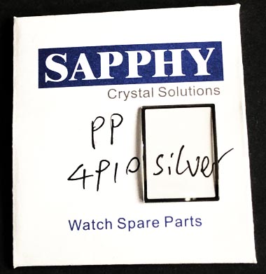 Patek Philippe 4910S reparation krystal