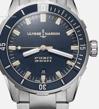 Ulysse Nardin Diver ซ่อมนาฬิกา AAA 1503-151-3 3203-190-3C