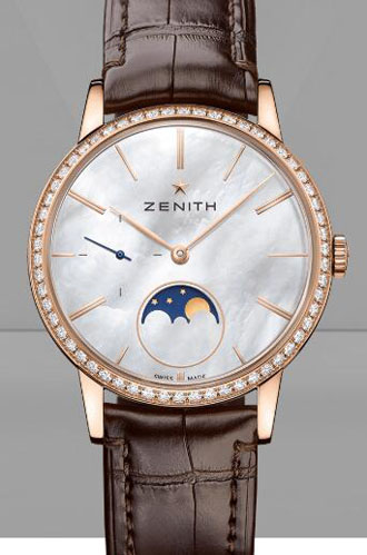 Zenith ELITE Lady Moonphase ซ่อมนาฬิกา AAA 16.2331.692/74.C815