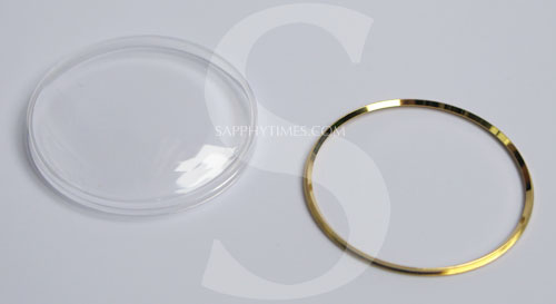 Acrylic with metal ring for Omega