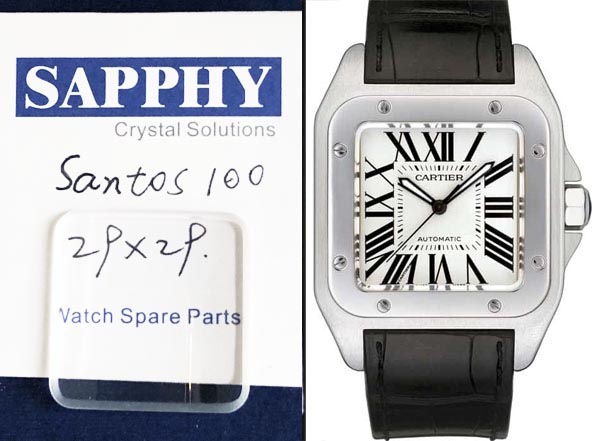 Cartier Santos 100 Chronograph Extra Large кристал