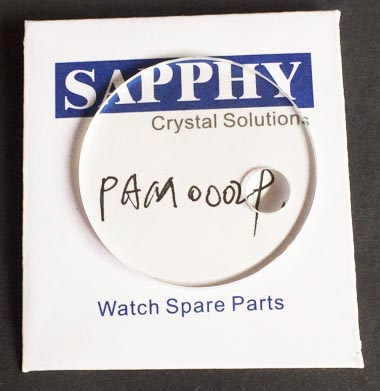 Panerai Luminor GMT PAM029 cristal de reparação