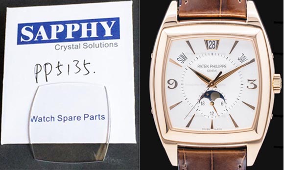 Patek Philippe 5135 repair crystal