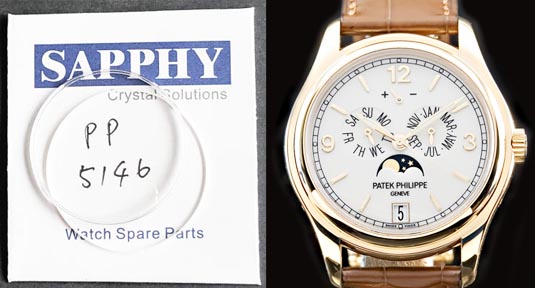 Patek Philippe 5146 repair crystal