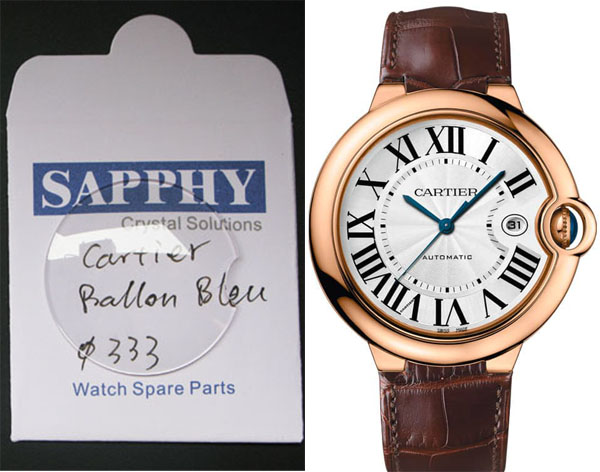 Cartier Ballon Bleu mens кристали