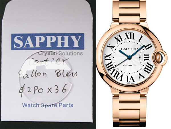 Cartier Ballon Bleu ladies кристали