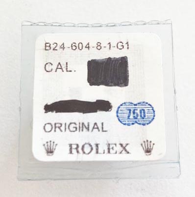 Rolex 18kt. gold crown, 24-604-8.