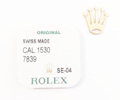 Rolex Cal. 1530-7839, Second pinion friction spring.