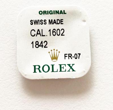 Rolex Cal. 1602-1842, Crown wheel seating.