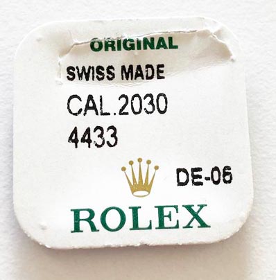 Rolex Cal. 2030-4433, Balance staff.
