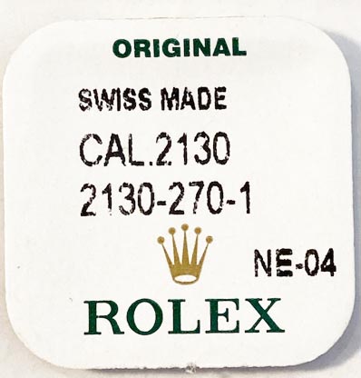 Rolex Cal. 2130-270-1, Cannon pinion ht. 1.68mm.