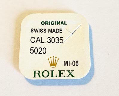 Rolex Cal. 3035-5020, Balance staff.